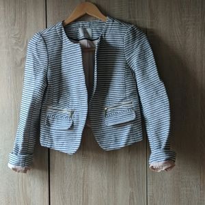 Loft Striped Blazer, Size 4